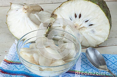 Soursop fruit dessert Stock Photo