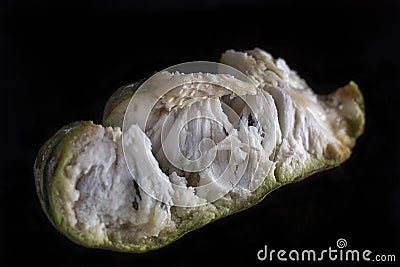 Soursop fruit flesh closeup Stock Photo