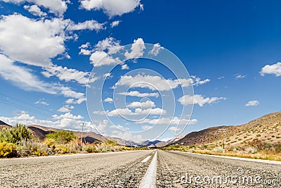 South Africa Karoo road Stock Photo