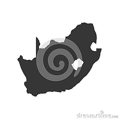 South Africa map outline Vector Illustration