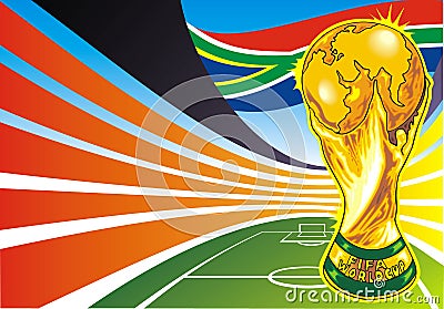 South africa soccer theme Editorial Stock Photo