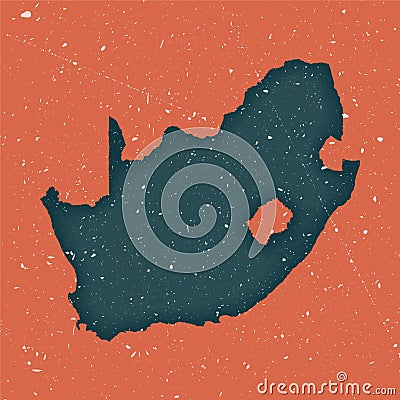 South Africa vintage map. Vector Illustration