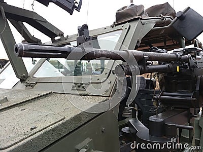 South African Defense Force Military Tactical Vehicle Exterior Arms , Johannesburg, South Africa Editorial Stock Photo