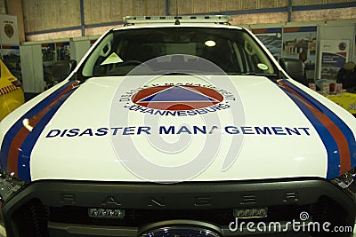 South African Emergency services Car , SAPS Editorial Stock Photo