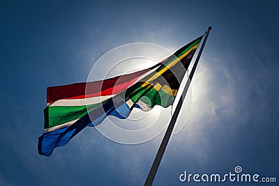 South-African flag. Stock Photo