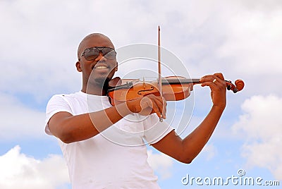 South African musician Stock Photo