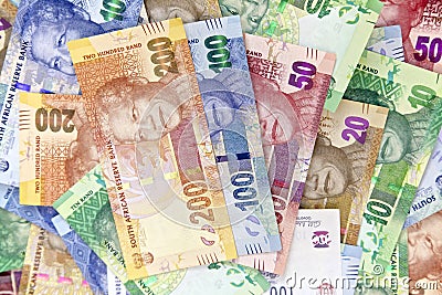 South African, New Bank Notes Editorial Stock Photo