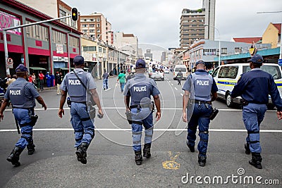 South African Police Editorial Stock Photo