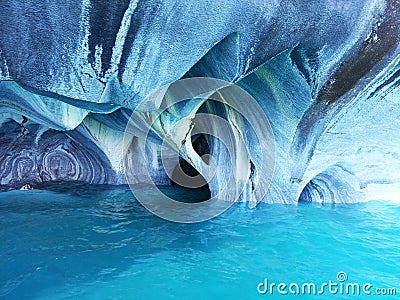 Cavernas de Marmol Stock Photo