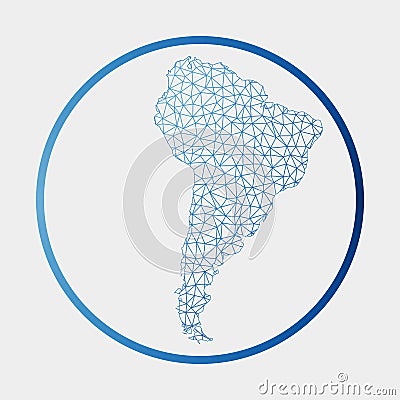 South America icon. Vector Illustration