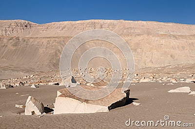 South America, Peru, Toro Muerto Petroglyphs Stock Photo