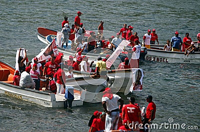 SOUTH AMERICA VENEZUELA CHORONI POLITICS Editorial Stock Photo