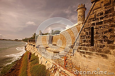 SOUTH AMERICA VENEZUELA ISLA MARGATITA PAMPATAR CASTILLO Editorial Stock Photo