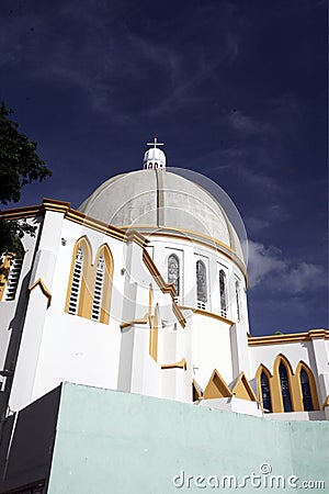 SOUTH AMERICA VENEZUELA ISLA MARGATITA PORLAMAR CATEDRAL Editorial Stock Photo