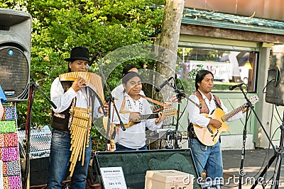 South American musicians performing Editorial Stock Photo