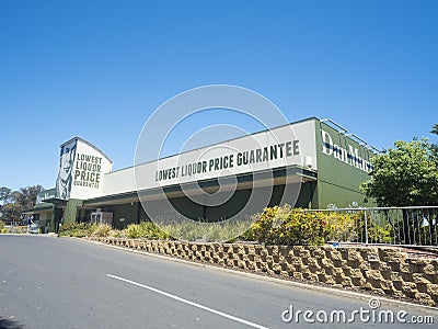 South Australian liquor store building entrance Editorial Stock Photo