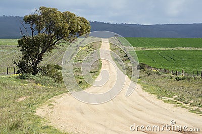 South Australian Country Dirt Roads, Murraylands Stock Photo