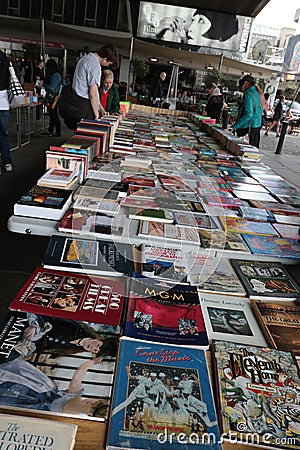 South Bank Book Fair Editorial Stock Photo