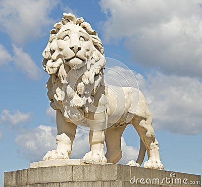 The South Bank Lion, London Stock Photo