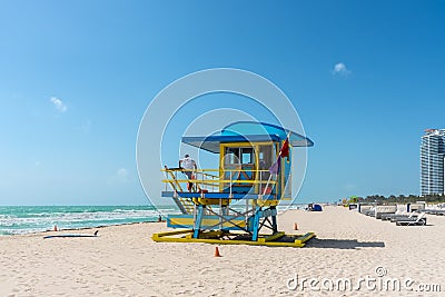 South Beach in Miami, Florida, USA Editorial Stock Photo