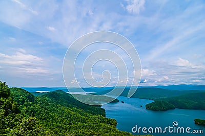 South Carolina Lake Jocassee Gorges Upstate Mountain Stock Photo