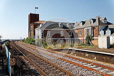 Atmospheric train power house, Starcross, Devon, England. Editorial Stock Photo