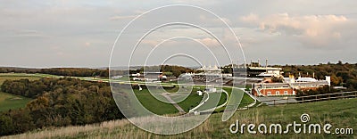 South Downs Goodwood horse racing track in Southern England Editorial Stock Photo