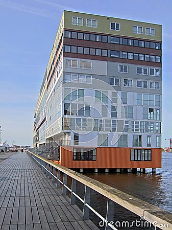 South facade of Silodam, Amsterdam, Netherlands Stock Photo