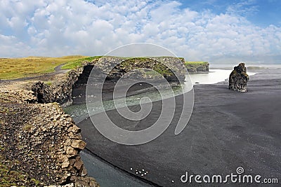 South Iceland - Dyrholaey coast Stock Photo