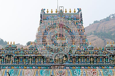 South India Madurai Thiruparankundram Murugan Temple Stock Photo