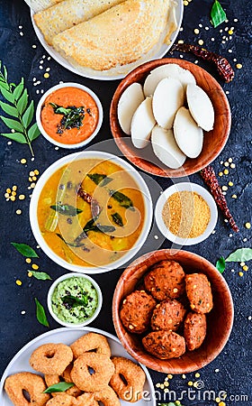 South Indian Food Platter Stock Photo