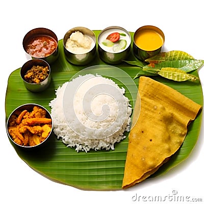 South Indian Meals Stock Photo
