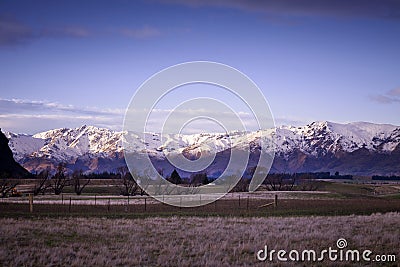 South Island Landscape, New Zealand Stock Photo