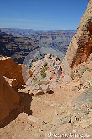 South Kaibab Trail - Grand Canyon Stock Photo