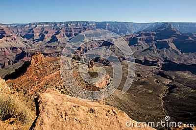 South Kaibab Trail Grand Canyon Stock Photo