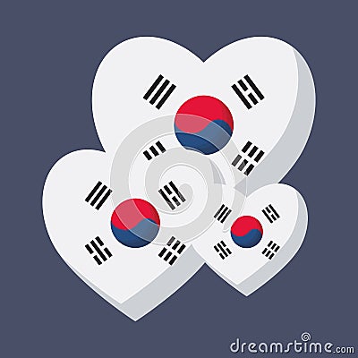 South korea design Vector Illustration