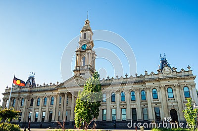South Melbourne Town Hall in the City of Port Phillip in Melbourne, Australia Editorial Stock Photo