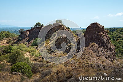 South Peloponnese mountan landscape Stock Photo