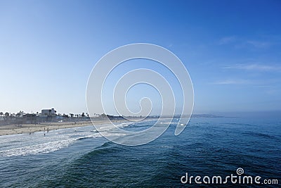 South Side of Pacific Beach, San Diego, CA Stock Photo