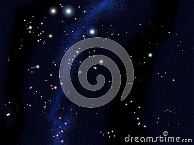 South sky star chart Stock Photo