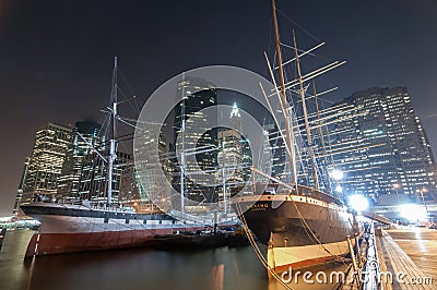 South Street Seaport - New York City Editorial Stock Photo