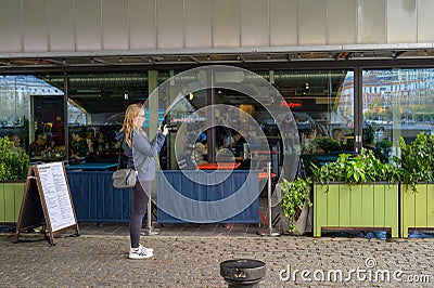 Southbank Photography by the Bridge Editorial Stock Photo