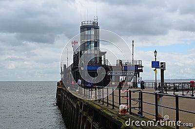 Southend pleasure pier. Editorial Stock Photo