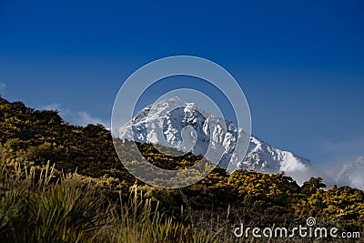 Southern Alps - Tasman Valley Stock Photo