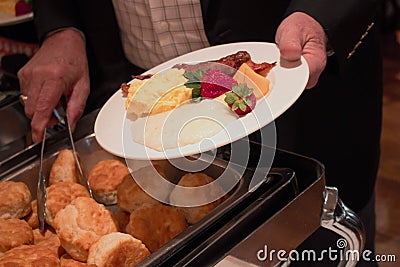 Southern breakfast buffet Stock Photo