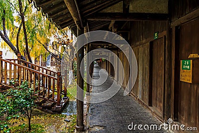 The southern Chinese riverside town Stock Photo