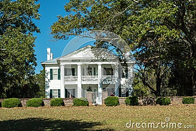 Southern Plantation Mansion Stock Photo