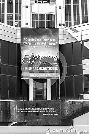 Southern Poverty Law Center Sponsored Civil Rights Museum Editorial Stock Photo
