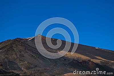 The southern slopes of Etna mount in Sicily Stock Photo