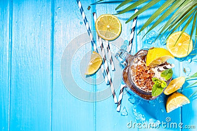 Southern Sweet Tea Slushy Stock Photo